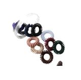  Set Cột Tóc Lò Xo Nhiều Màu Trơn - Chipchipshop 
