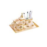  Bộ Dụng Nhà Toillet Khay 4 Món Màu Trắng - Chipchipshop 