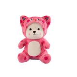  Thú Bông Gấu Lena Đội Nón Báo Hồng Size 35cm - Chipchipshop 