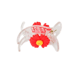  Kẹp Tóc 3 Chấu Hoa Cúc Màu Đỏ - Chipchipshop 