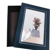  Hộp Qùa Chữ Nhật Ấm Hoa Khô Màu Xanh Đen - Chipchipshop 