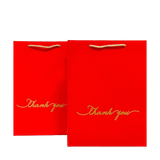  Túi Giấy Thank You Màu Đỏ Size 14x7x15,5cm - Chipchipshop 