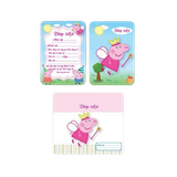  Thiệp Mời Sinh Nhật Heo Peppa Màu Hồng - Chipchipshop 