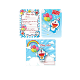  Thiệp Mời Sinh Nhật Doraemon Xanh (1 xấp 10 thiệp)- Chipchipshop 