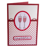  Thiệp Congratulations 2 Ly Rượu Vang Đỏ - Chipchipshop 