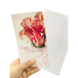  Thiệp Sinh Nhật Dài Hoa Hồng - Chipchipshop 