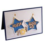  Thiệp HappyBirthday 2 Ngôi Sao Xanh - Chipchipshop 