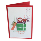  Thiệp 14/2 Chữ Love Hộp Quà Xanh Lá - Chipchipshop 