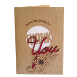  Thiệp Thủ Công ThankYou Hoa Cúc Áo Vàng - Chipchipshop 