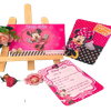  Thiệp Mời Sinh Nhật Minie Hồng (1 xấp 10 thiệp) - Chipchipshop 