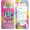  Thiệp Mời Sinh Nhật Ngựa Pony (1 xấp 10 thiệp) - Chipchipshop 