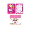  Thiệp Mời Sinh Nhật Hello Kitty Màu Hồng ( 1 xấp 10 thiệp) - Chipchipshop 