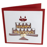  Thiệp Happy Wedding Bánh Kem - Chipchipshop 