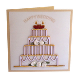 Thiệp Happy Wedding Bánh Kem 4 Tầng - Chipchipshop 