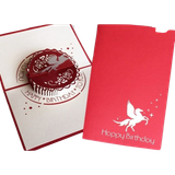  Thiệp Pop-Up Ngựa Sao Màu Đỏ - Chipchipshop 