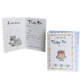  Thiệp Mời Vuông Răng Cưa Bánh Kem - Chipchipshop 
