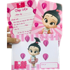  Thiệp Mời Sinh Nhật Baby Boss Girl Hồng (1 xấp 10 thiệp) - Chipchipshop 