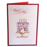  Thiệp Happybirthday Bánh Kem Nhiều Tim - Chipchipshop 