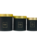  Hộp Qùa Trụ Tròn Cắm Hoa Mẫu CHANEL Màu Đen - Chipchipshop 