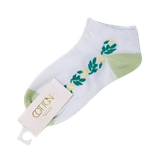  Vớ Cotton Dãy Hoa Dài Màu Trắng (0067) - Chipchipshop 