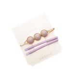  Bộ Kẹp Tóc 3 Nút Tím - Chipchipshop 