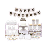  Set Trang Trí Happy Birthday Màu Trắng Gold Ánh Kim - ChipchipshopM 