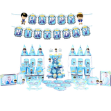  Set Trang Trí Happy Birthday Hoàng Tử Màu Xanh - Chipchipshop 