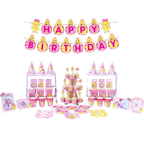  Set Trang Trí Happy Birthday Gà Màu Hồng - Chipchipshop 