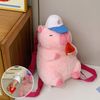  Balo Thú Bông Capybara Nón Rút Dưa Hấu Size 30cm - Chipchipshop 