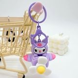  Móc Khóa Nhựa Máy Bay Kuromi Màu Tím Size 7cm - Chipchipshop 