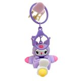  Móc Khóa Nhựa Máy Bay Kuromi Màu Tím Size 7cm - Chipchipshop 