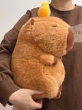  Thú Bông Capybara Đầu Đội Trái Cam Màu Nâu - Chipchipshop 