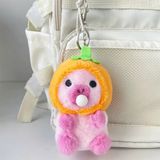  Móc Khóa Thú Bông Capybara Thổi Bong Bóng Màu Cam Size 13cm - Chipchipshop 