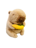  Thú Bông Capybara Ôm Trái Bắp Size 22cm - Chipchipshop 