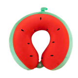  Gối Cổ Cao Su Dưa Hấu Thêu Màu Đỏ - Chipchipshop 