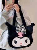  Túi Đeo Vai Kuromi Đen Nơ Caro - Chipchipshop 