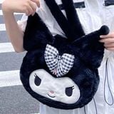 Túi Đeo Vai Kuromi Đen Nơ Caro - Chipchipshop 