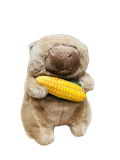  Thú Bông Capybara Ôm Trái Bắp Size 22cm - Chipchipshop 