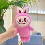  Móc Khóa Thú Bông Labubu Đứng Màu Hồng Đậm Size 16cm - Chipchipshop 