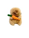  Thú Bông Capybara Ôm Cà Rốt Size 22cm - Chipchipshop 