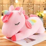  Thú Bông Ngựa Unicorn Màu Hồng Nằm Size 50cm - Chipchipshop 