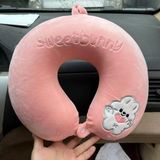  Gối Cổ Cao Su Sweet Bunny Màu Hồng - Chipchipshop 