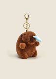  Móc Khóa Thú Bông Capybara Rút Mũi Nhanh Màu Nâu Size 12cm - Chipchipshop 