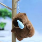  Móc Khóa Thú Bông Capybara Rút Mũi Nhanh Màu Nâu Size 12cm - Chipchipshop 