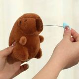  Móc Khóa Thú Bông Capybara Rút Mũi Nhanh Màu Nâu Size 12cm - Chipchipshop 