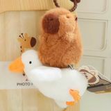  Móc Khóa Thú Bông Capybara Rút Thiên Nga Size 13cm - Chipchipshop 
