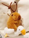  Móc Khóa Thú Bông Capybara Rút Thiên Nga Size 13cm - Chipchipshop 