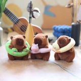  Móc Khóa Thú Bông Capybara Phao Ngựa Unicorn Hồng Size 10cm - Chipchipshop 