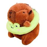  Móc Khóa Thú Bông Capybara Phao Ếch Xanh Size 10cm - Chipchipshop 