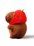  Móc Khóa Thú Bông Capybara Đội Nón Dâu Tây Size 14cm - Chipchipshop 
